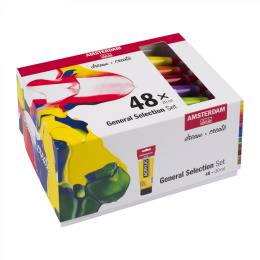 Acrylverf Standard Set 48 x 20 ml in de groep Kunstenaarsmateriaal / Kunstenaarsverf / Acrylverf bij Voorcrea (111760)