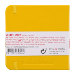 Sketchbook Golden Yellow 12x12 cm in de groep Papier & Blokken / Tekenblokken / Schetsboeken bij Voorcrea (111770)