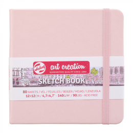 Sketchbook Pastel Pink 12x12 cm in de groep Papier & Blokken / Tekenblokken / Schetsboeken bij Voorcrea (111776)