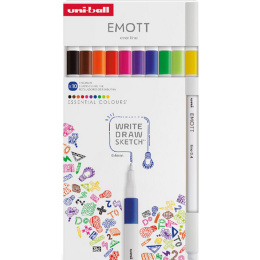 Emott 10-set No.1 in de groep Pennen / Kunstenaarspotloden en -stiften / Illustratiemarkers bij Voorcrea (111838)