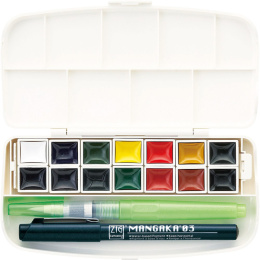 Transparent Watercolor Set x 14 in de groep Kunstenaarsmateriaal / Kunstenaarsverf / Aquarelverf / Aquarelverf in napje bij Voorcrea (112513)