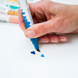 Ecoline Brush Pen Blue 5-pack in de groep Pennen / Kunstenaarspotloden en -stiften / Penseelstiften bij Voorcrea (112558)