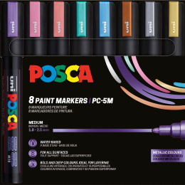 PC-5M Metallic Colours 8-set in de groep Pennen / Kunstenaarspotloden en -stiften / Illustratiemarkers bij Voorcrea (112630)