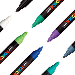 Posca PC-5M Cool Colours 8-set in de groep Pennen / Kunstenaarspotloden en -stiften / Illustratiemarkers bij Voorcrea (112632)