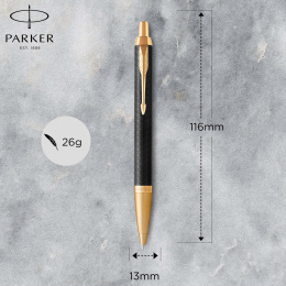 IM Premium Black/Gold Balpen in de groep Pennen / Fine Writing / Balpennen bij Voorcrea (112682)