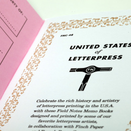 United States of Letterpress A 3-Pack in de groep Papier & Blokken / Schrijven en noteren / Schrijfblokken en schriften bij Voorcrea (125129)