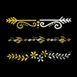 Twin Tip Gold/Silver 3-set in de groep Creëren & Hobby / Kalligrafie / Kalligrafiepennen bij Voorcrea (125137)