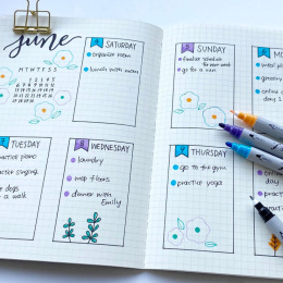 Clean Color DOT Pen 6-set in de groep Pennen / Kunstenaarspotloden en -stiften / Illustratiemarkers bij Voorcrea (125138)