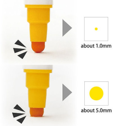 Clean Color DOT Pen 6-set in de groep Pennen / Kunstenaarspotloden en -stiften / Illustratiemarkers bij Voorcrea (125138)
