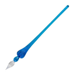 Glazen Pen Rond 18 cm Blue in de groep Creëren & Hobby / Kalligrafie / Kalligrafiepennen bij Voorcrea (125228)