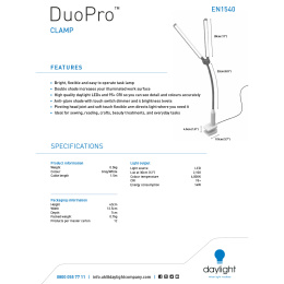 DuoPro Clamp  in de groep Creëren & Hobby / Hobbytoebehoren / Verlichting bij Voorcrea (125411)