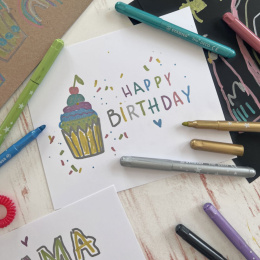 Trio Deco 8-pack in de groep Kids / Kinderpotloden en -stiften / Viltstiften voor kinderen bij Voorcrea (125422)