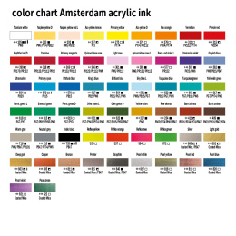 Acrylic Ink 30 ml in de groep Kunstenaarsmateriaal / Kunstenaarsverf / Acrylverf bij Voorcrea (125617_r)