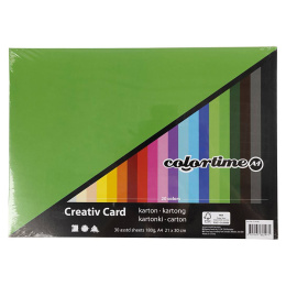 Gekleurd papier basic A4 180 g in de groep Kids / Leuk en leerzaam / Knutselpapier & Tekenblok voor kinderen / Gekleurd papier voor kinderen bij Voorcrea (126470)
