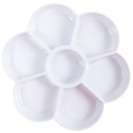 Plastic Schilderspalet Bloem in de groep Kunstenaarsmateriaal / Atelier / Schilderspaletten bij Voorcrea (126472)