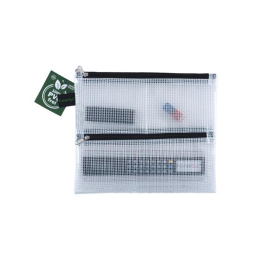 Zakje Double-Zip Mesh A5 in de groep Pennen / Accessoires voor pennen / Etuis en hoezen bij Voorcrea (126510)