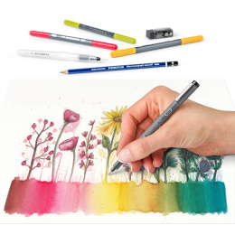 Floral Aquarelset 12 stuks in de groep Pennen / Kunstenaarspotloden en -stiften / Aquarelpotloden bij Voorcrea (126611)