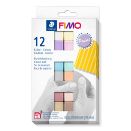 FIMO Soft Modelling Clay 12 x 25 g Pastel colours in de groep Creëren & Hobby / Creëren / Modelleren bij Voorcrea (126651)