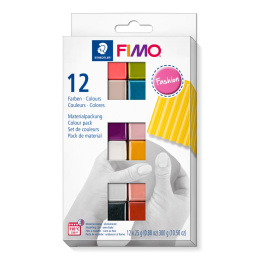 FIMO Soft Modelling Clay 12 x 25 g Fashion colours in de groep Creëren & Hobby / Creëren / Modelleren bij Voorcrea (126653)