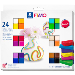 FIMO Soft Modelling Clay 24 x 25 g Basic colours in de groep Creëren & Hobby / Creëren / Modelleren bij Voorcrea (126654)