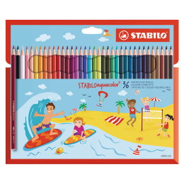 Aquacolor Watercolour Pencils 36 pcs in de groep Kids / Kinderpotloden en -stiften / Kleurpotloden voor kinderen bij Voorcrea (127800)