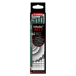 Othello Arty Graphite Pencil B+H 6 pcs in de groep Pennen / Schrijven / Potloden bij Voorcrea (127809)