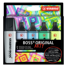 Boss Arty Cool Colors 5 pcs in de groep Pennen / Labelen en kantoor / Markeerstiften bij Voorcrea (127811)
