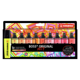 Boss Arty Warm Colors 10 pcs in de groep Pennen / Labelen en kantoor / Markeerstiften bij Voorcrea (127814)