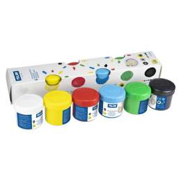 Finger Paint 6 x 40 ml in de groep Kids / Knutselspullen en verf voor kinderen / Verf voor kinderen / Vingerverf bij Voorcrea (127868)