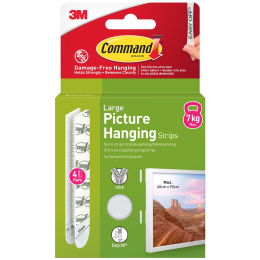 Command Hanging Strips Large in de groep Creëren & Hobby / Organiseren / Lijsten / Ophangsysteem voor lijsten bij Voorcrea (127889)