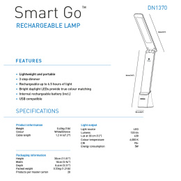 Smart GO Lamp in de groep Creëren & Hobby / Hobbytoebehoren / Verlichting bij Voorcrea (127940)