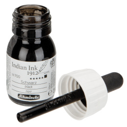 Indian Ink Black 28 ml in de groep Kunstenaarsmateriaal / Kunstenaarsverf / Inkt en Oost-Indische inkt bij Voorcrea (128023)