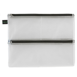 Zakje Double-Zip Mesh A4 in de groep Pennen / Accessoires voor pennen / Etuis en hoezen bij Voorcrea (128374)