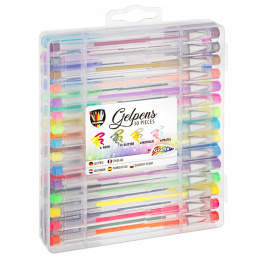 Gelpennen 30-delig in de groep Kids / Kinderpotloden en -stiften / Schrijfpennen voor kinderen bij Voorcrea (128514)