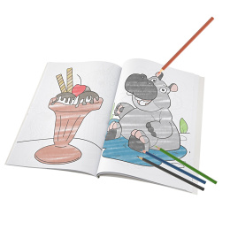 Kleurboek voor kinderen A4 in de groep Kids / Leuk en leerzaam / Kleur- en knutselboeken bij Voorcrea (128515)