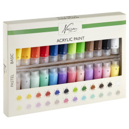 Acrylverf set (22 ml) 24-set in de groep Kunstenaarsmateriaal / Kunstenaarsverf / Acrylverf bij Voorcrea (128545)