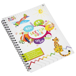 Tekenblok A4 135g (40 vellen) in de groep Kids / Leuk en leerzaam / Knutselpapier & Tekenblok voor kinderen / Tekenpapier bij Voorcrea (128570)