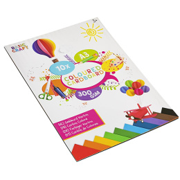 Gekleurd Karton 300g A3 10 Vellen in de groep Kids / Leuk en leerzaam / Knutselpapier & Tekenblok voor kinderen bij Voorcrea (128573)