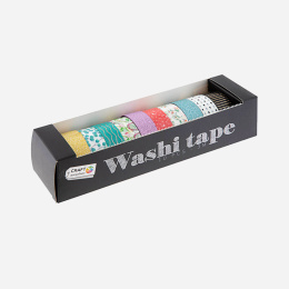 Washi Tape 10 rolletjes Foil & Glitter #2 in de groep Creëren & Hobby / Hobbytoebehoren / Washi Tape bij Voorcrea (128585)