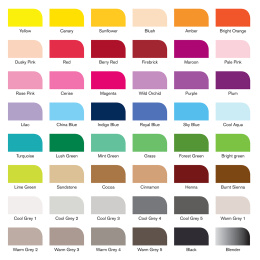 Promarker Brush Essential Collection 48-set in de groep Pennen / Kunstenaarspotloden en -stiften / Illustratiemarkers bij Voorcrea (128606)