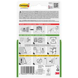 Command Hanging Strips Medium 4 st in de groep Creëren & Hobby / Organiseren / Lijsten / Ophangsysteem voor lijsten bij Voorcrea (128611)