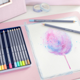 Goldfaber Aqua Aquarelpotloden 12-set Pastel in de groep Pennen / Kunstenaarspotloden en -stiften / Aquarelpotloden bij Voorcrea (128726)