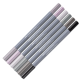 Goldfaber Aqua Dual Marker 6-set Shades of grey in de groep Pennen / Kunstenaarspotloden en -stiften / Illustratiemarkers bij Voorcrea (128729)