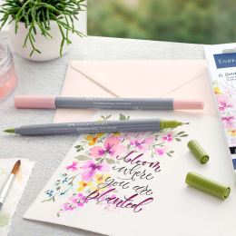 Goldfaber Aqua Dual Marker 6-set Lettering in de groep Pennen / Kunstenaarspotloden en -stiften / Illustratiemarkers bij Voorcrea (128731)