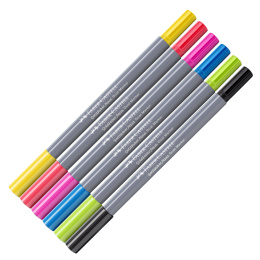 Goldfaber Aqua Dual Marker 6-set Graffiti in de groep Pennen / Kunstenaarspotloden en -stiften / Illustratiemarkers bij Voorcrea (128732)