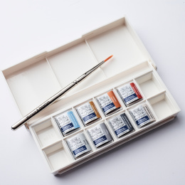 Cotman Aquarelverf Metallic Set 8 ½ - napjes in de groep Kunstenaarsmateriaal / Kunstenaarsverf / Aquarelverf bij Voorcrea (129129)