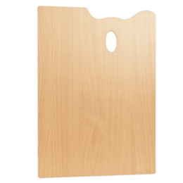Rechthoekig houten 35 x 45 cm in de groep Kunstenaarsmateriaal / Atelier / Schilderspaletten bij Voorcrea (129183)