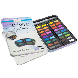 Aquarelverf 36-set in de groep Kunstenaarsmateriaal / Kunstenaarsverf / Aquarelverf / Aquarelverf in napje bij Voorcrea (129360)