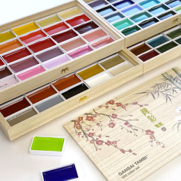 Gansai Tambi Aquarel 100-set in de groep Kunstenaarsmateriaal / Kunstenaarsverf / Aquarelverf / Aquarelverf in napje bij Voorcrea (129541)