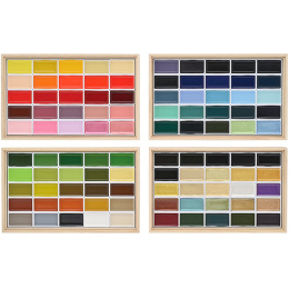 Gansai Tambi Aquarel 100-set in de groep Kunstenaarsmateriaal / Kunstenaarsverf / Aquarelverf / Aquarelverf in napje bij Voorcrea (129541)
